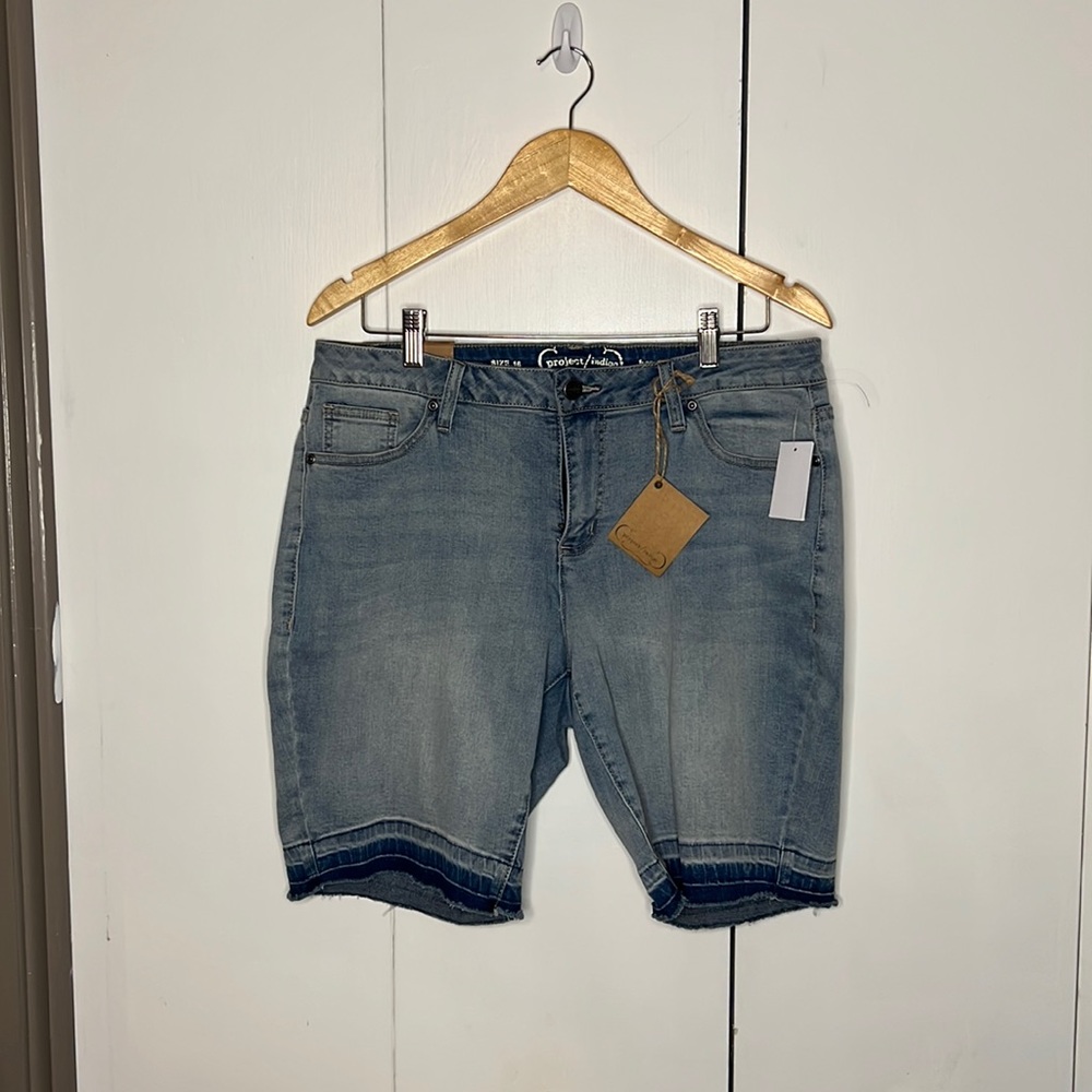 Project Indigo Denim Bermuda Shorts